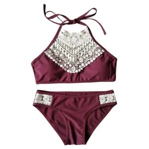 Lace Halter top Bikini